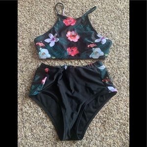 cute floral swim suit